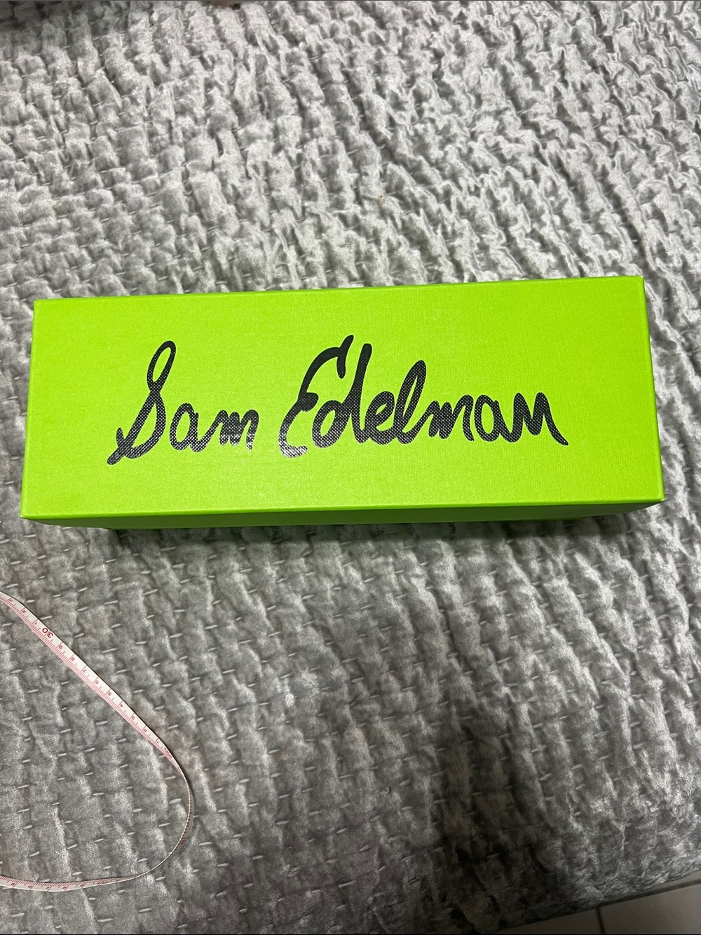Sam Edelman Neon Lime Box with Black Logo